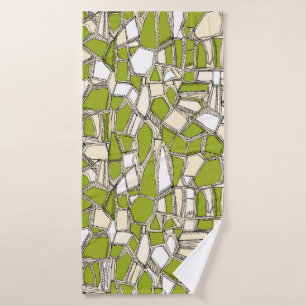 BROKEN POP citron Bath Towel