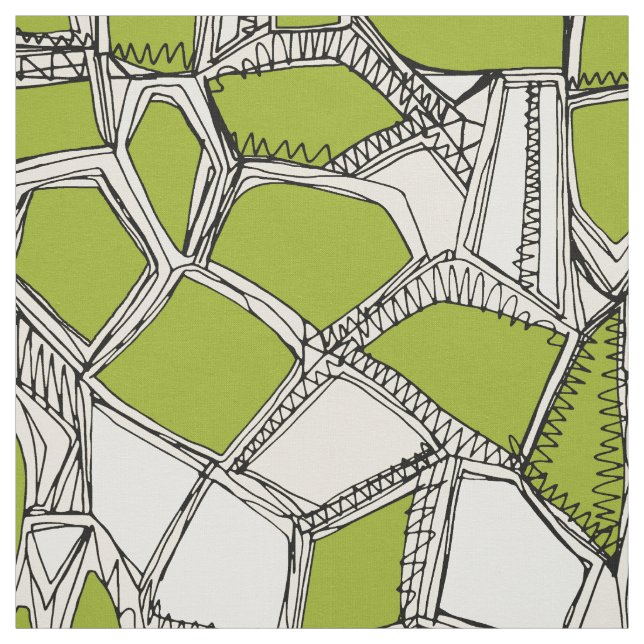 BROKEN POP citron Fabric (Swatch)