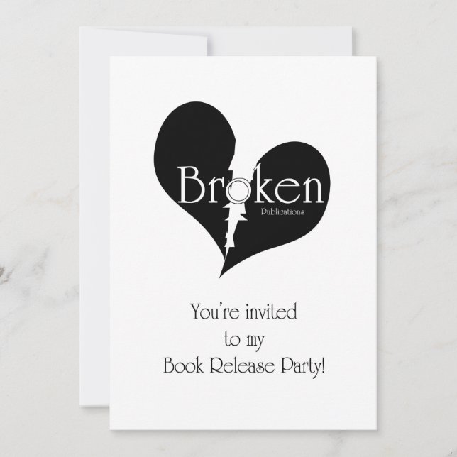 Broken Publications Book Release Invitation (Front)