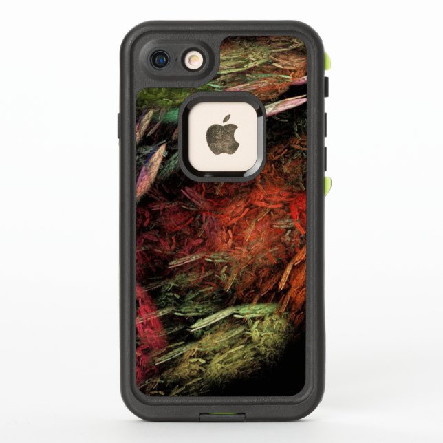 Broken Rainbow Spinning Brush Strokes LifeProof iPhone Case (Back)