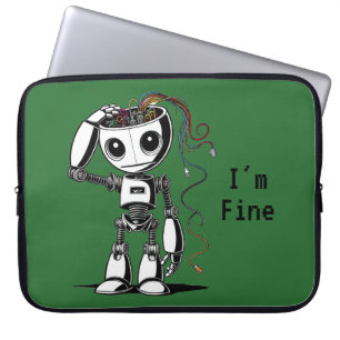 Broken Robot – I’m Fine Laptop Sleeve