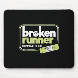 Broken Runner Running Club Turning Setbacks Into C Mouse Pad