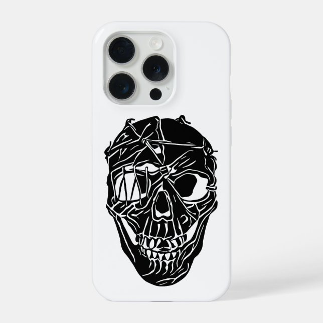 Broken Skull iPhone 15 Pro Case  (Back)