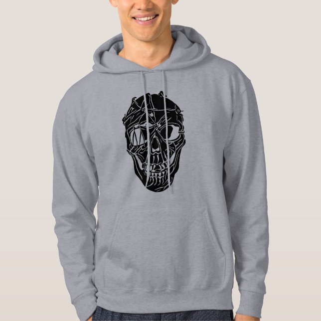 Broken Skull Men's Hoodie  (Front)