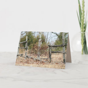 Broken Split Rail Fence- customize any occasion Card
