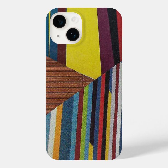 broken stripes and wood Case-Mate iPhone case (Back)