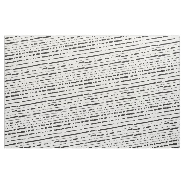 Broken Stripes Black Stripes Fabric (Fat Quarter)