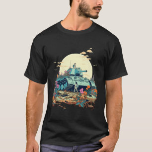 Broken Tank Overgrown With Flowers Peace Not War S