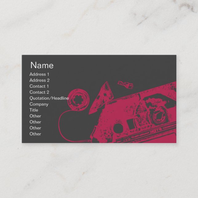 Broken Tape - Business Business Card (Front)