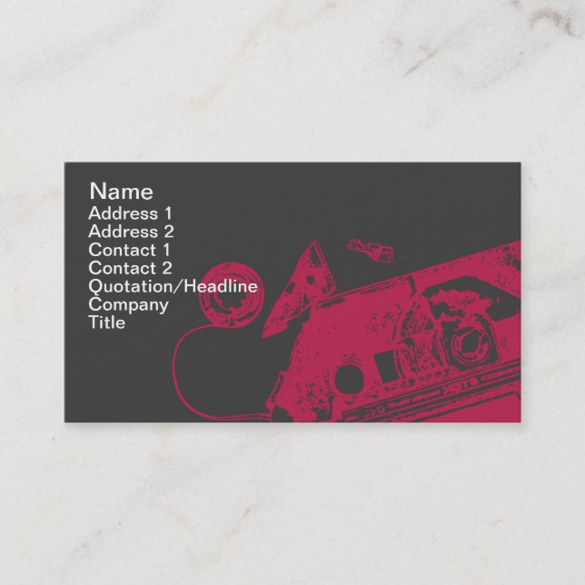 Broken Tape - Business Card (Front)