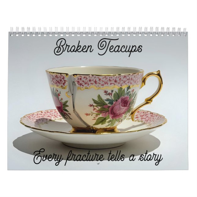broken teacup inspirational mental health calendar (Cover)