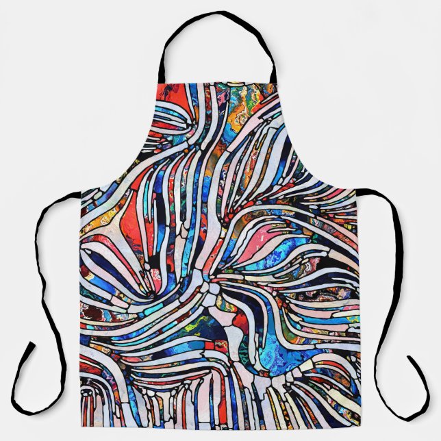 Broken Textures: Stained Glass Unity Apron (Front)