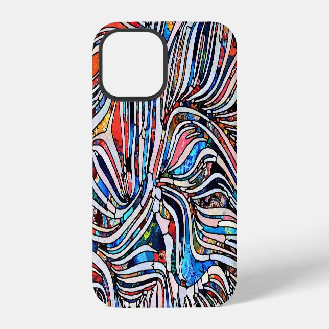 Broken Textures: Stained Glass Unity iPhone Case (Back)