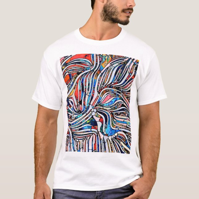 Broken Textures: Stained Glass Unity T-Shirt (Front)