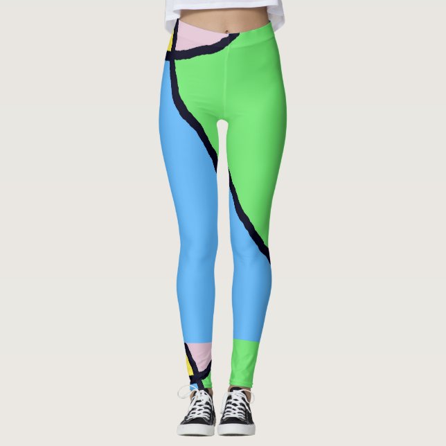 Broken Tile Brights leggings (Front)
