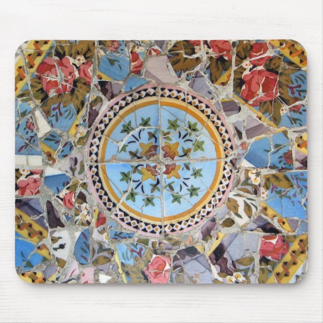 Broken Tile Mosaic Mousepad (Front)