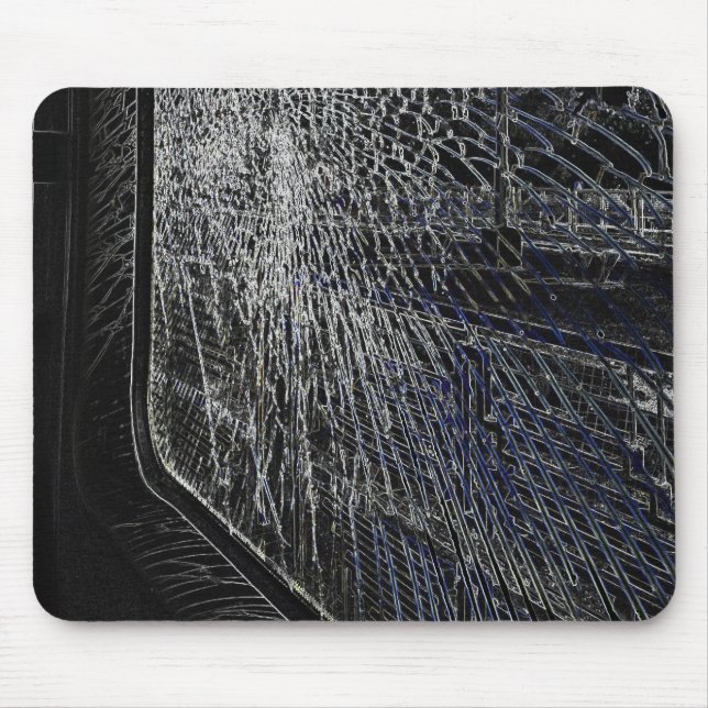 broken train window mouse pad (Front)
