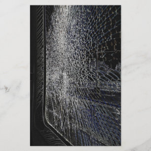broken train window stationery