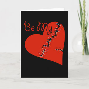 Broken Valentine's heart Holiday Card
