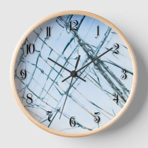 Broken window clock