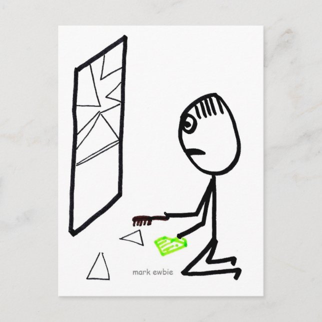 Broken Window Postcard (Front)