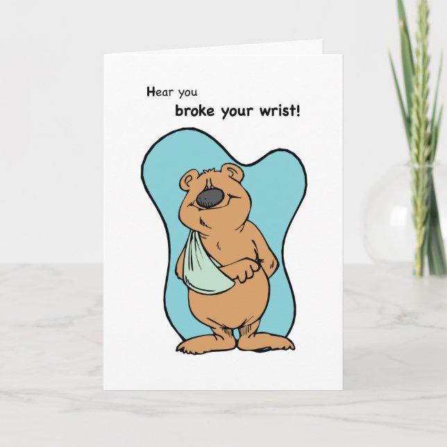 Broken Wrist Bear Card (Front)