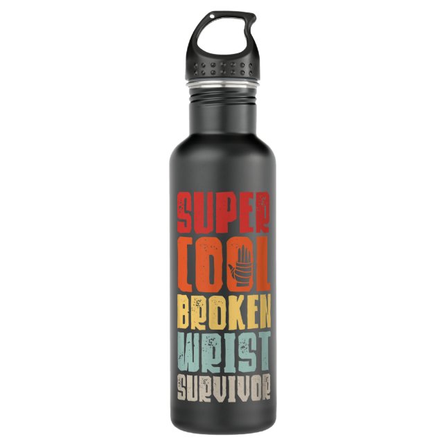 Broken Wrist Survivor Hand Injury Recovery Arm Sur 710 Ml Water Bottle (Front)
