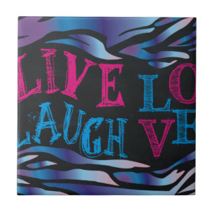 Broken Zebra Chalkboard Ceramic Tile