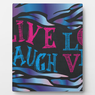 Broken Zebra Chalkboard Plaque