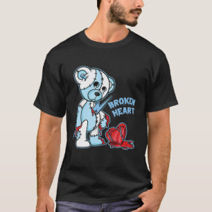 Brokens Heart Bear Low Matching 11 Legend Blue T-Shirt