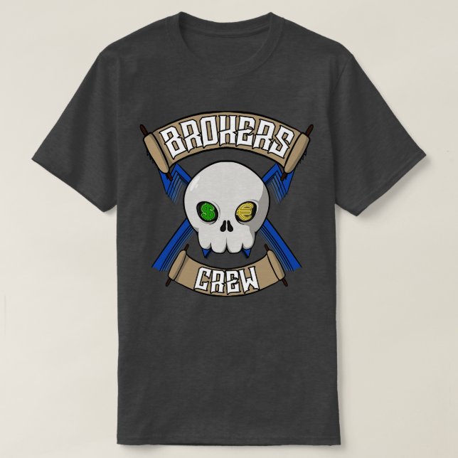 Brokers crew Jolly pirate T-Shirt (Design Front)