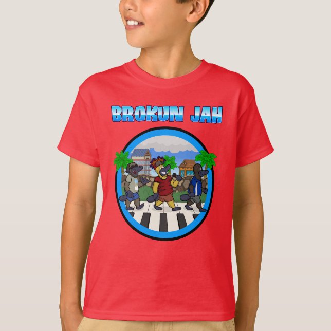 Brokun Jah: Piano Walk T-Shirt (Front)