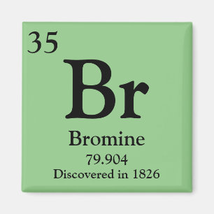 Bromine Periodic Table Magnet