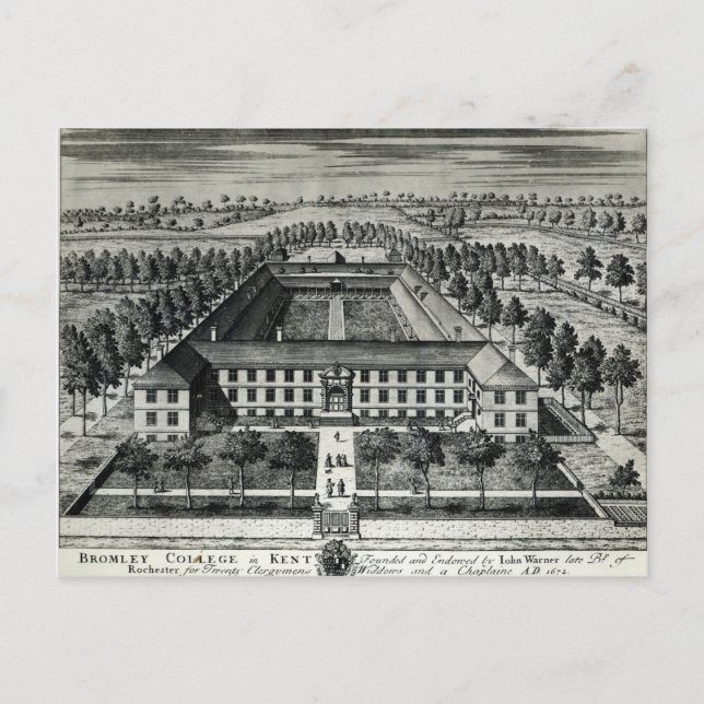 Bromley College in Kent Postcard (Front)