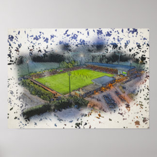 Bromley FC Hayes Lane Stadium Matchday Poster