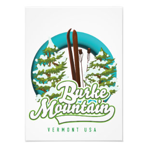 Bromley Mountain Peru Vermont US Ski logo Photo Pr Print