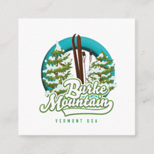 Bromley Mountain Peru Vermont US Ski logo Square S Enclosure Card