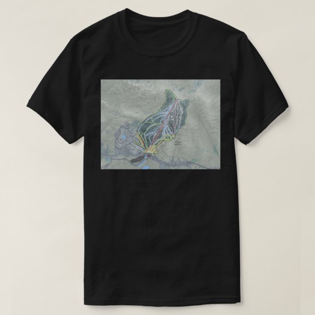Bromley Resort Trail Map T-Shirt (Design Front)