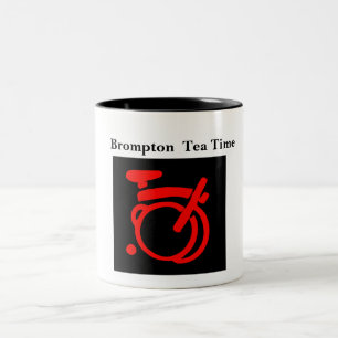 Brompton Colours with red Logo Two-Tone Coffee Mug