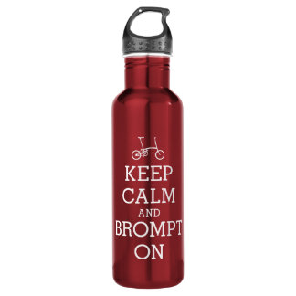 Brompton folding bike themed water bottle