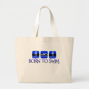 BRON TO SWIM LARGE TOTE BAG