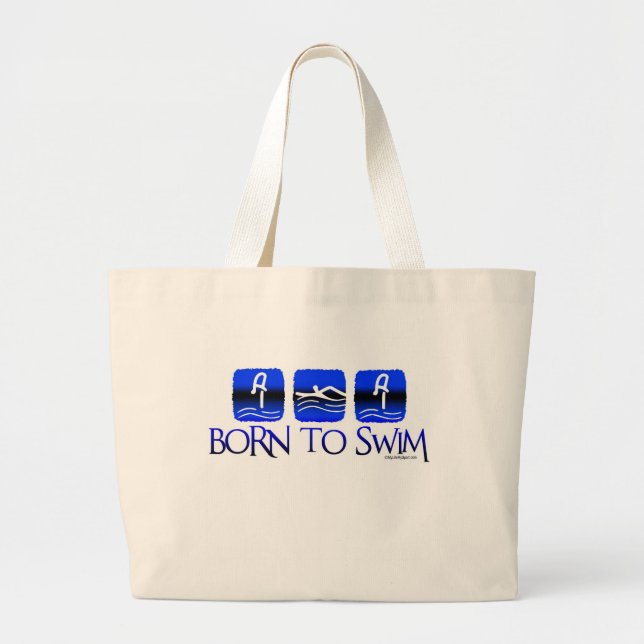 BRON TO SWIM LARGE TOTE BAG (Front)