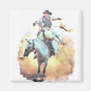 bronc rider magnet