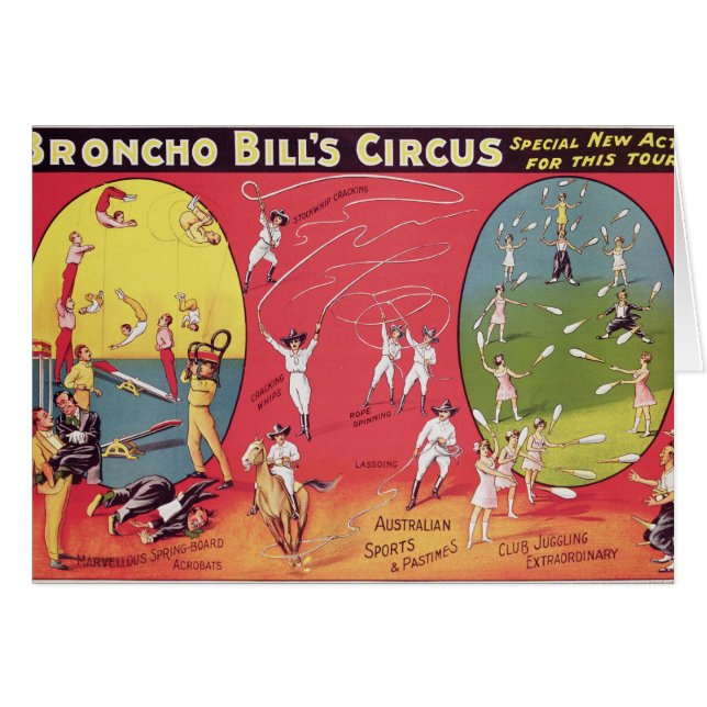 Broncho Bill's Circus, Birmingham c.1890-1910 (Front Horizontal)