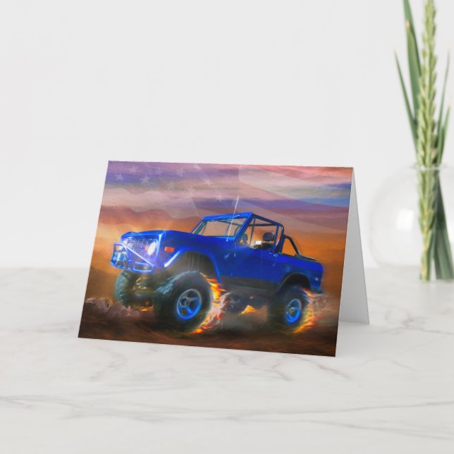 Bronco 4X4 OFF ROAD RAGER Card (Front)