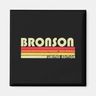 Bronson Gift Name Personalised Funny Retro T Shirt Magnet