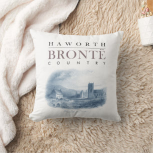 Bronte Country with Haworth Church and Parsonage Cushion