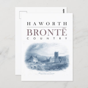 Bronte Country with Haworth Church and Parsonage Postcard