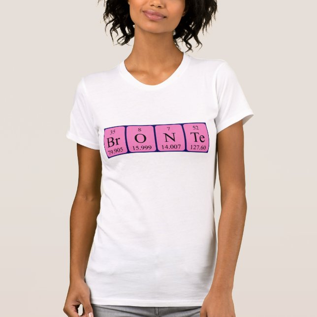 Bronte periodic table name shirt (Front)