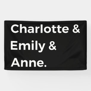Brontë Sisters I - Charlotte & Emily & Anne Banner